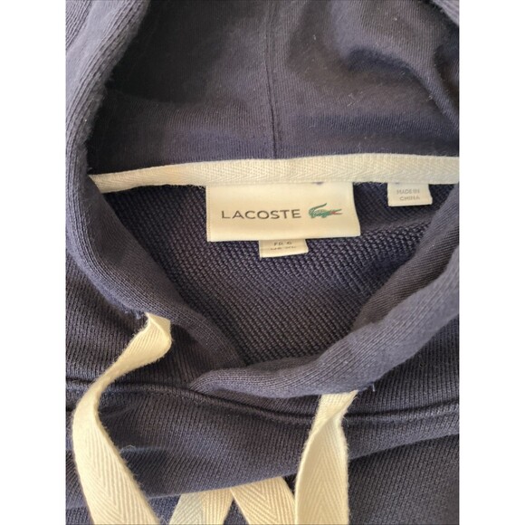 Lacoste Men’s Casual Script Logo Navy Hoodie Size XL Style # SH2162 - Picture 4 of 8